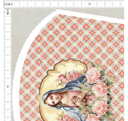 Sarja Impermeável Kit Necessaire Painel Nossa Senhora (0,50 CM X 1,50MT) 9100E12411