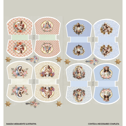 Sarja Impermeável Kit Necessaire Painel Nossa Senhora (0,50 CM X 1,50MT) 9100E12411