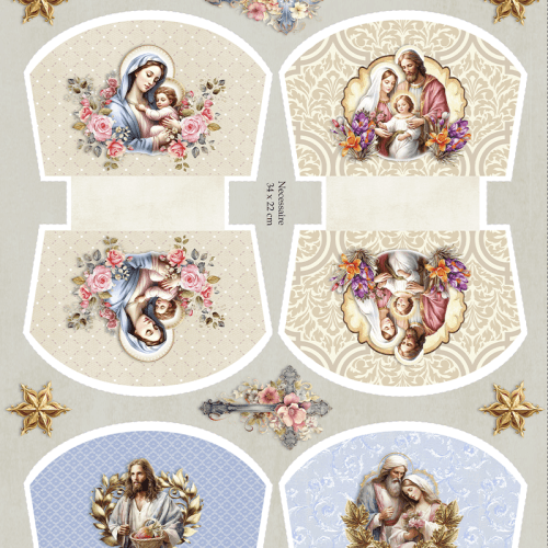 Sarja Impermeável Kit Necessaire Painel Nossa Senhora (0,50 CM X 1,50MT) 9100E12411