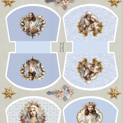 Sarja Impermeável Kit Necessaire Painel Nossa Senhora (0,50 CM X 1,50MT) 9100E12411