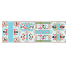 Sarja Impermeável Kit Necessaire Painel Santinha (0,50 CM X 1,50MT) 9100E12410