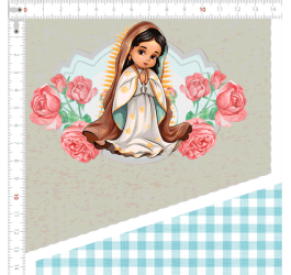 Sarja Impermeável Kit Necessaire Painel Santinha (0,50 CM X 1,50MT) 9100E12410