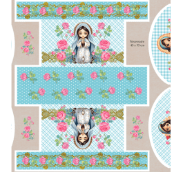 Sarja Impermeável Kit Necessaire Painel Santinha (0,50 CM X 1,50MT) 9100E12410