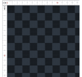 Tricoline - Coleção TARTAN - Xadrez Diagonal Marrom Castor - 0,50m X 1,50m