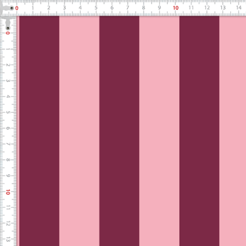 Tecido Sarja Impermeável Estampada Listrado Rosa 9102E749