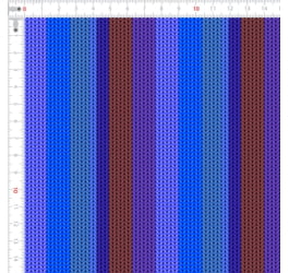 Retalho Sarja Impermeável Listrado Tricô Colorido Azul e Marrom (0,50 x 1,50 mts) RET9100e4621
