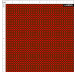 Retalho Tecido Tricoline Digital Poá Vermelho (0,50 x 1,50) RET9100e3154