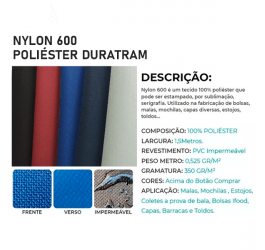 Nylon 600 Poliéster Duratran (0,50 cm x 1,50mt) IM2300
