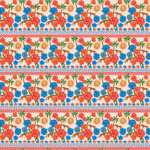 Tecido Tricoline Digital 3D Beleza Brasileira 9100E15038