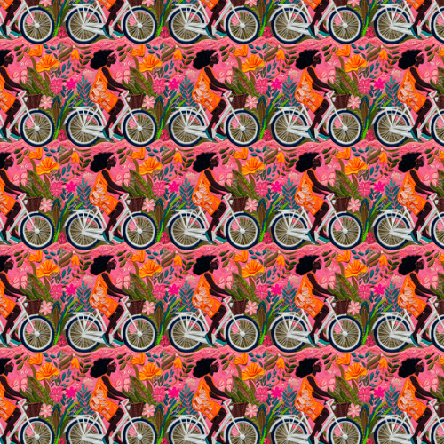 Tecido Tricoline Digital 3D Pedalando na Primavera 9100E13162