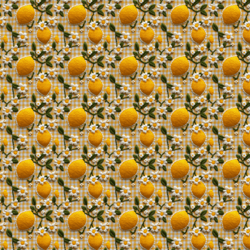 Tecido Tricoline Digital 3D Piquenique Siciliano 9100E12920