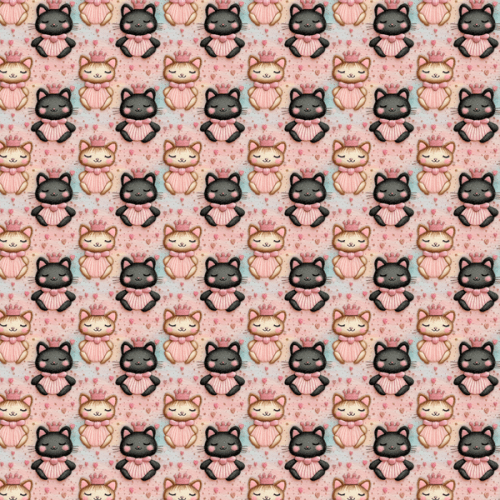 Tecido Tricoline Digital 3D Reino das Gatinhas 9100E13163
