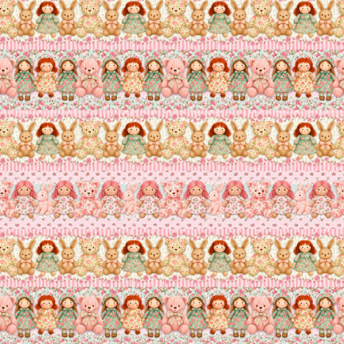 Tecido Tricoline Digital Barrado Doce Infância A9852v01