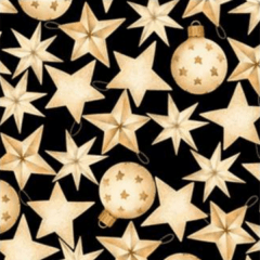 Tecido Tricoline Digital Bolas e Estrelas de Natal 71126