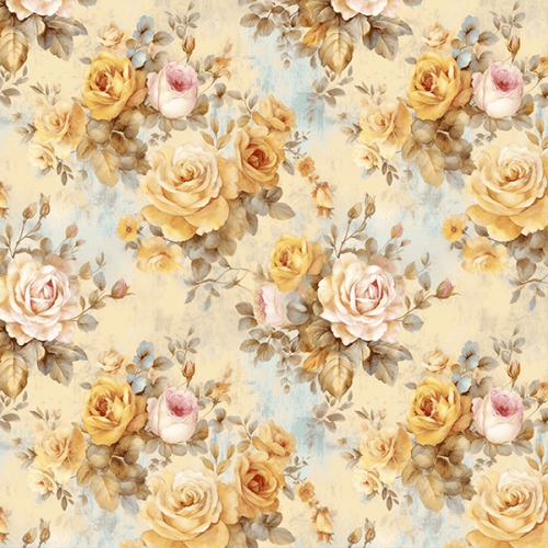 Tecido Tricoline Digital Botões Flores Clássicas 9100e15749