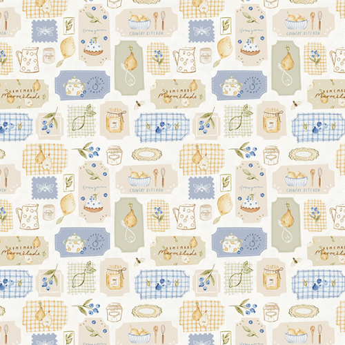 Tecido Tricoline Digital Cozinha Detalhada 9100E16031