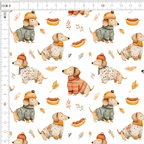 Tecido Tricoline Digital Dogs Cachorros Quente 9100e15753