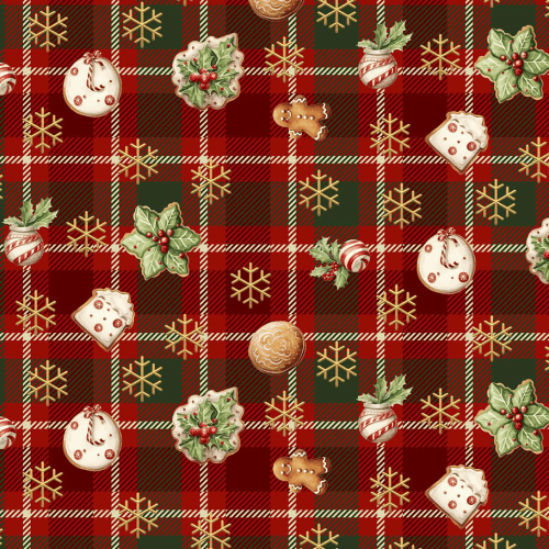 Tecido Tricoline Digital Estampado Guloseimas de Natal A5413 Tecido Tricoline Digital Estampado Guloseimas de Natal A5413