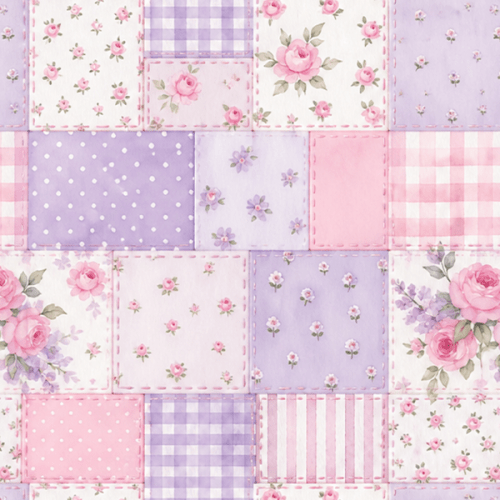 Tecido Tricoline Digital Estampado Patchwork Jardim de Rosas 9100E16869