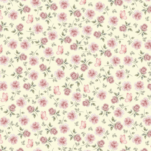 Tecido Tricoline Digital Floral Borboletas Creme 9100e16404 Tecido Tricoline Digital Floral Borboletas Creme 9100e16404