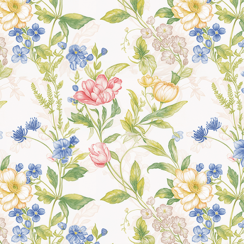 Tecido Tricoline Digital Jardim Botânico Floral 9100e15747