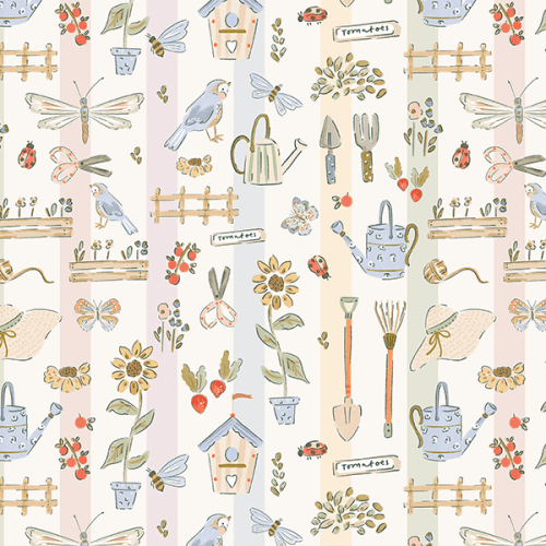 Tecido Tricoline Digital Jardim Horta Delicado 9100E16032