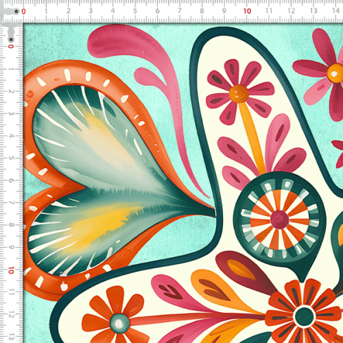 Tecido Tricoline Digital Kit Necessaire Lagosta e Estrela do Mar 9100E15942