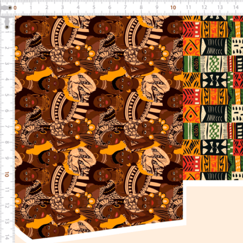 Tecido Tricoline Digital Kit Painel Jardim AfroTropical 9100E15207
