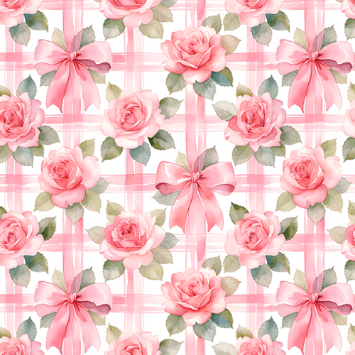 Tecido Tricoline Digital Laços de Rosas 9100e16447