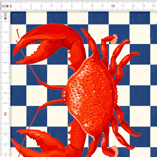 Tecido Tricoline Digital Painel Necessaire Frutos Marinho Diversos Colorido 9100e16478