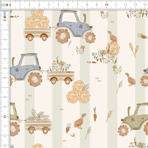 Tecido Tricoline Digital Trator no Campo 9100E15913