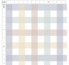 Tecido Tricoline Digital Xadrez Cores Pastéis 9100e11942