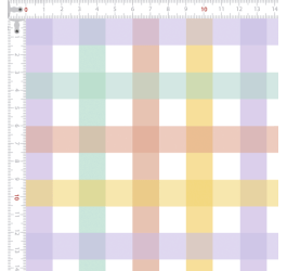 Tecido Tricoline Digital Xadrez Cores Pastéis 9100e11947