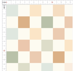 Tecido Tricoline Digital Xadrez Cores Pastéis 9100e11950