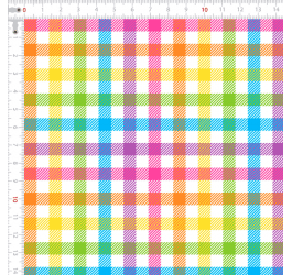 Tecido Tricoline Digital Xadrez Pequeno Multicolorido 9100e8503