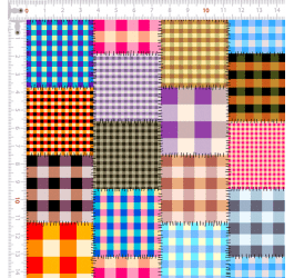 Tecido Xadrez  Laços e Retalhos