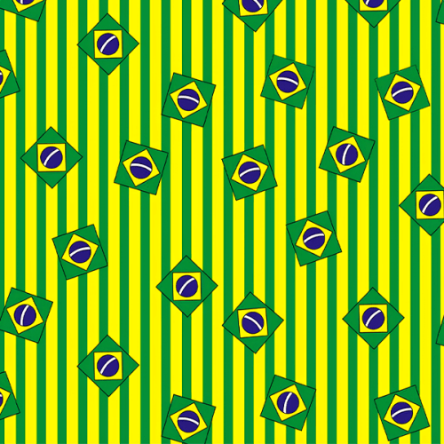 Tecido Tricoline Digital Bandeirinhas Copa do Mundo A2353