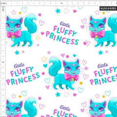 Tecido Tricoline Estampado Digital Fluffy Princess 9100e4261