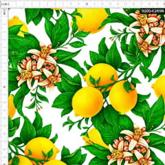 Tecido Tricoline Estampado Digital Limão Siciliano 9100e2698