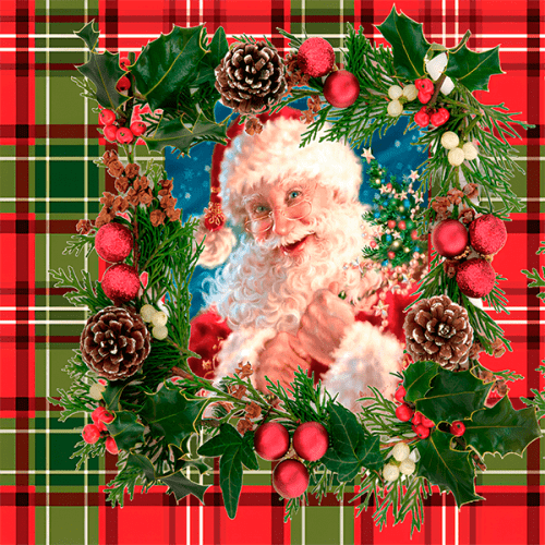 Tecido Tricoline Estampado Digital Painel Papai Noel Xadrez 9101e463