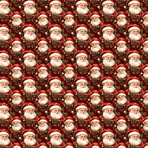 Tecido Tricoline Estampado Digital Papai Noel Clássico 9101E14969