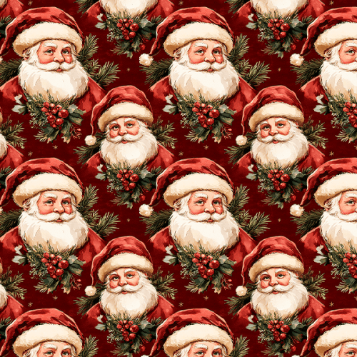 Tecido Tricoline Estampado Digital Papai Noel Clássico 9101E14969