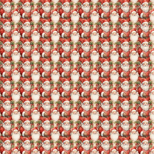 Tecido Tricoline Estampado Digital Papai Noel Tradicional 9101E14948