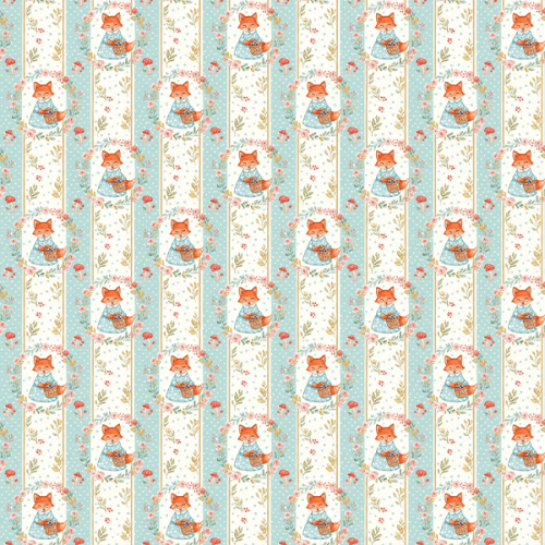 Tecido Tricoline Estampado Digital Raposa Encantada 9100E16672