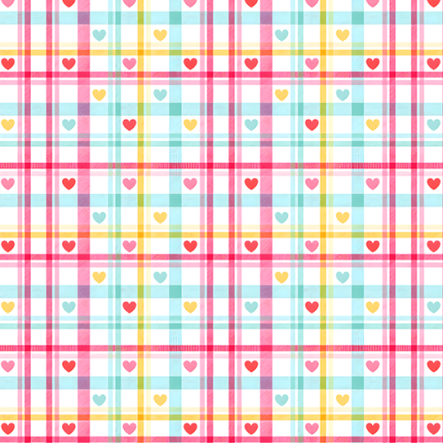 Tecido Tricoline Estampado Digital Xadrez do Amor 9100E16096