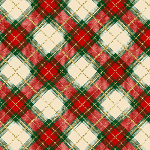 Tecido Tricoline Estampado Digital Xadrez Natalino Vermelho e Verde 9001E257