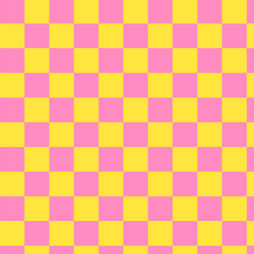 Tecido Tricoline Estampado Digital Xadrez Rosa e Amarelo 9100E16748
