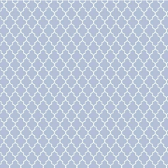 Tecido Tricoline Mista Arabesco Azul ES01101087
