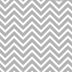 Tecido Tricoline Estampado Chevron Cinza 14538