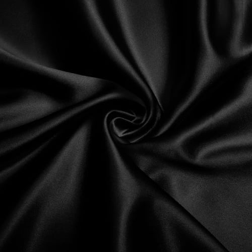 Tecido Cetim Charmousse Preto PR0020 Tecido Cetim Charmousse Preto PR0020